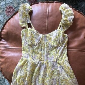 Astr Wedelia Eyelet Bustier Dress, small